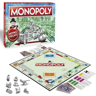 Jogo De Tabuleiro Monopoly Original Peças Metal - Hasbro