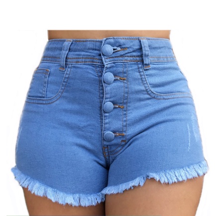 Shorts jeans cintura alta best sale da moda