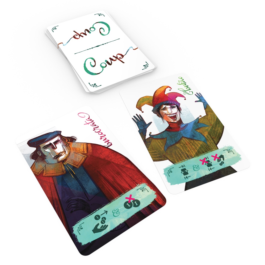 Jogo Coup C/ Expansão A Reforma - Card Game - Grok Mandala