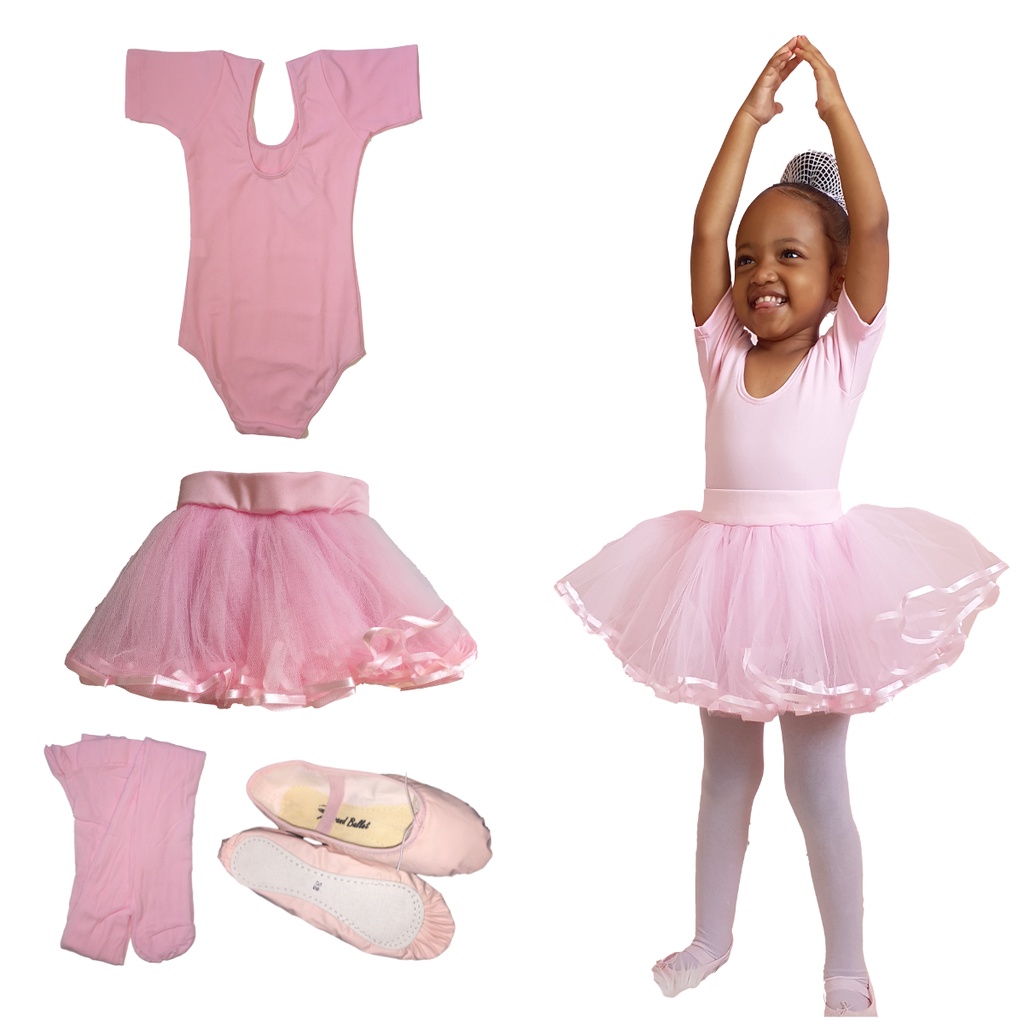 Conjunto Infantil Body Fashion com Saia Tule Poá - Mini Belas