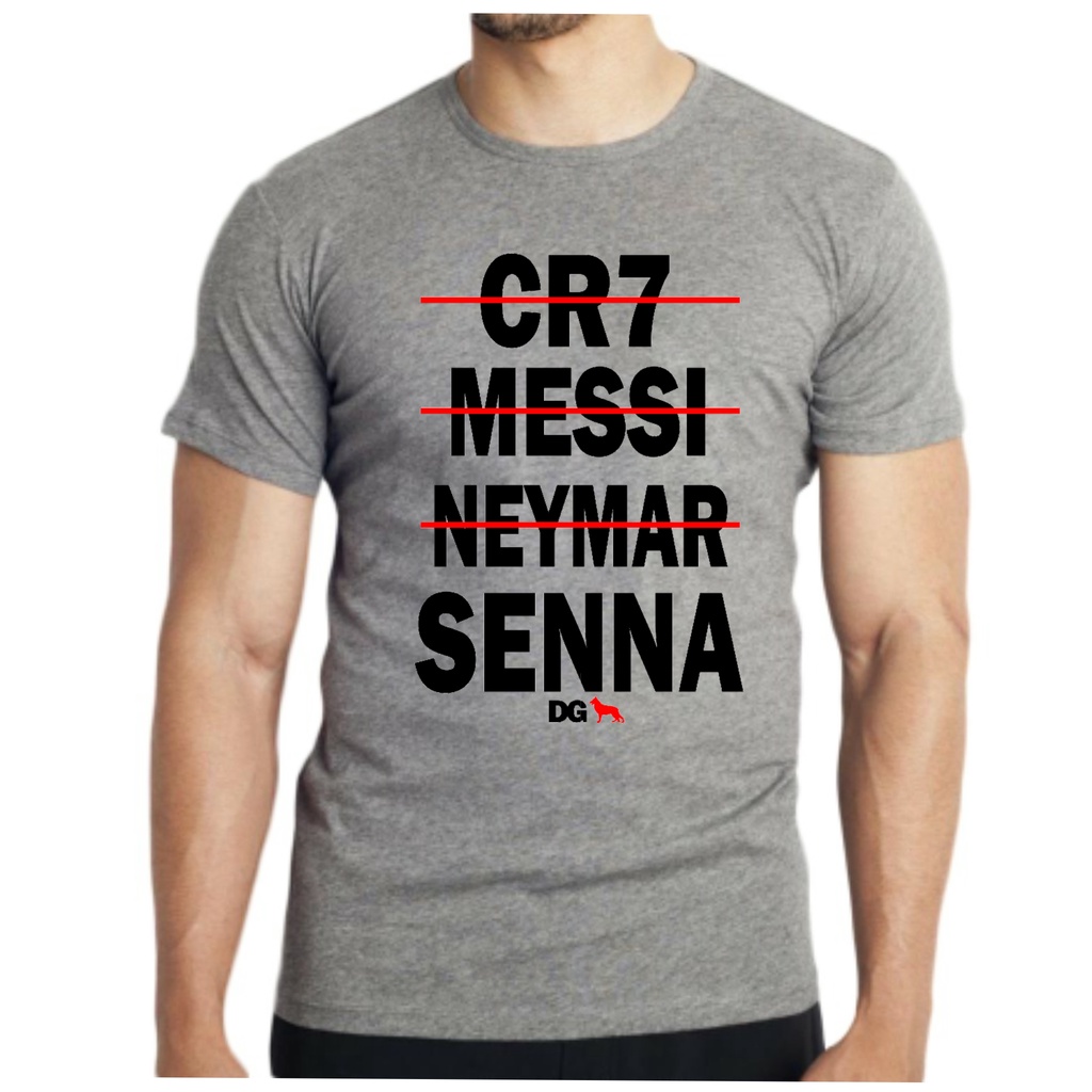 Camiseta camisa masculina ídolo Airton Senna barato
