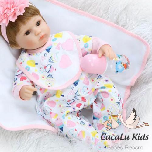 Boneca Bebe Reborn Original Macia Menina Verdadeira Top Real no Shoptime