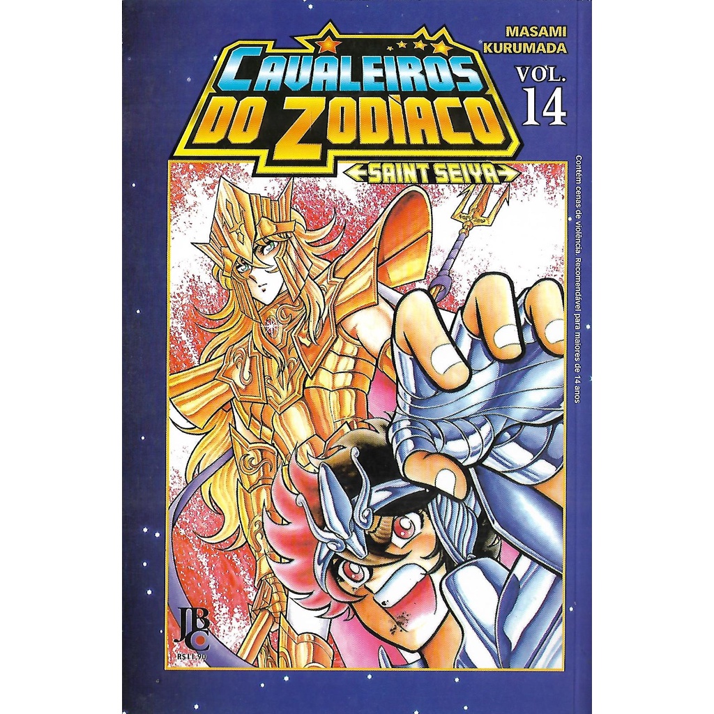 Mangá Cavaleiros Do Zodíaco Volume 14 (3ª Publicação Pela Editora JBC ...