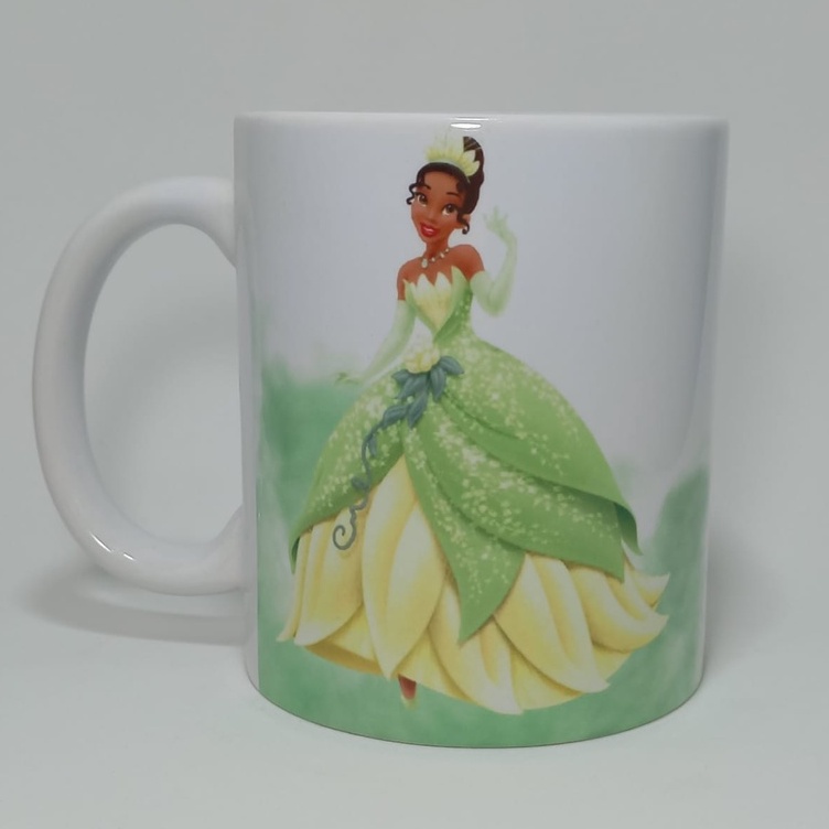 Caneca da Coleção Princesa Tiana para personalizar o nome em