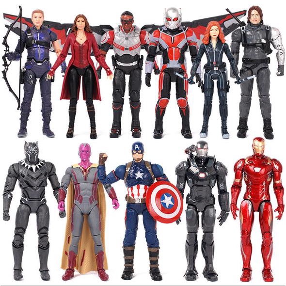 Bonecos dos Vingadores Guerra Civil Marvel | Shopee Brasil