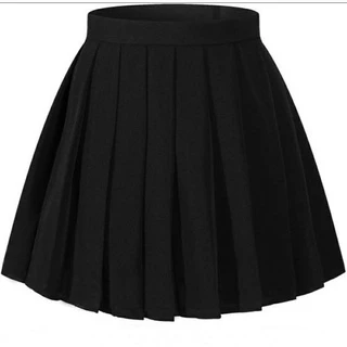 saia preguiada colegial preta, branca, com corrente, plissada, kpop, cosplay, egirl