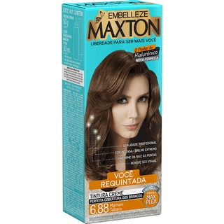 Tinta de cabelo maxton morena +requintada marrom tabaco 6.88