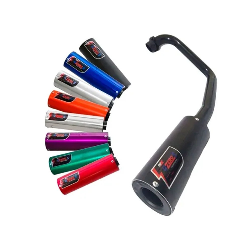 Ponteira + Curva esportivo SFX 4zero5 para Moto CG 125 Titan ano 1996 até 1999