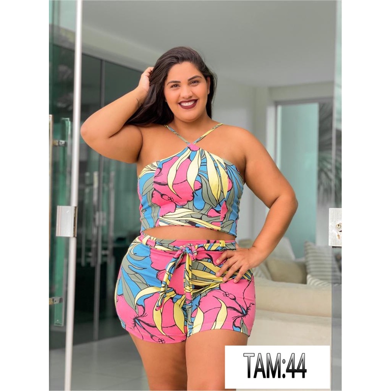 Conjunto feminino PLUS SIZE