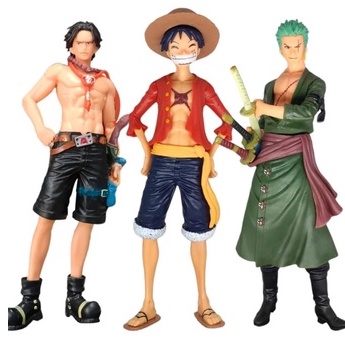 Combo: Estátua Monkey D. Luffy + Portgas D. Ace One Piece