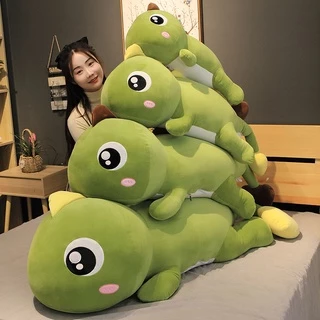 130 Centímetros Tamanho Grande Longo Dinossauro Lindo De Brinquedo De Pelúcia Macio Animal Dos Desenhos Animados Stuffed Pillow Boneca Brinquedos Para Crianças Menina Aniversário