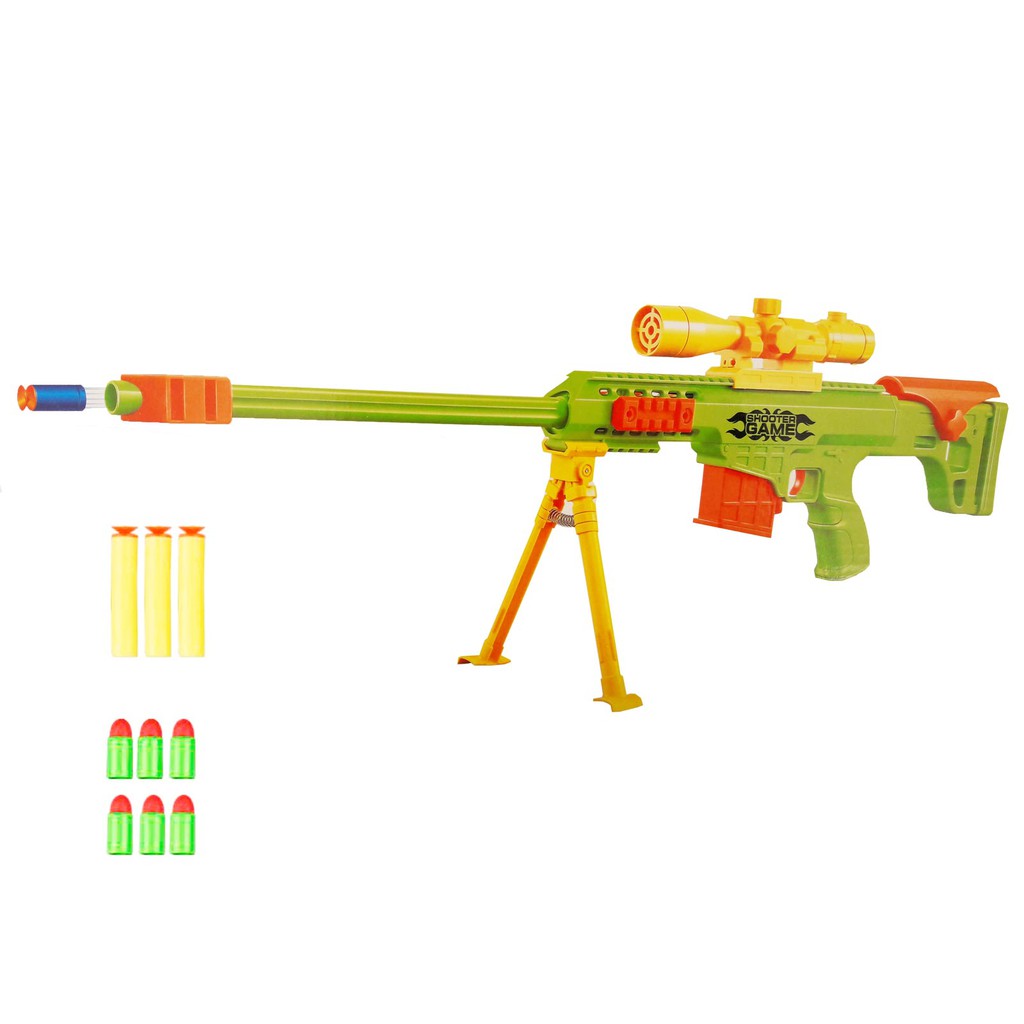 Lançador de balas suave tiro Sniper Rifle brinquedos para Boy Jogo