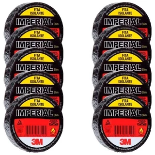 Fita Isolante IMPERIAL 10 Metros Kit Com 10 Unidades HB004236020 3M em Oferta na Shopee