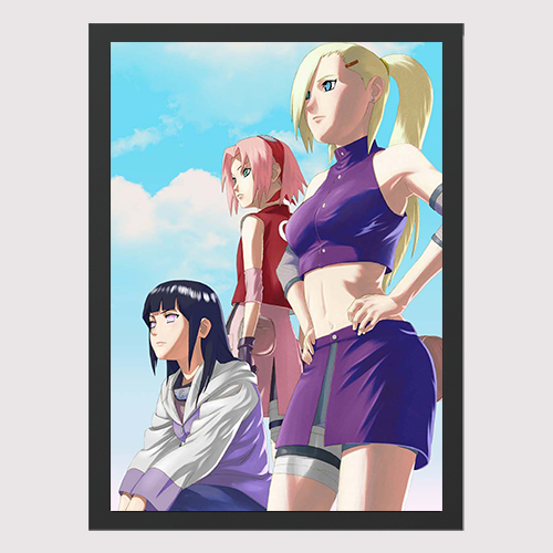 Quadro Decorativo para Quarto Poster Naruto 45x33 A3