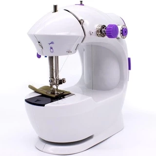 Mini Máquina De Costura 4 Em 1 Portátil Costureiro Profissional Reta 110V e 220V