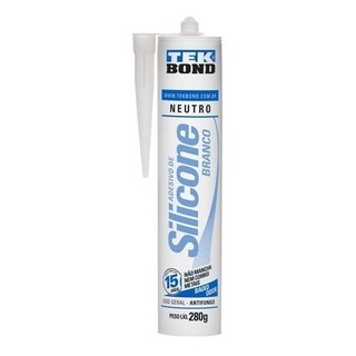 Silicone Neutro Branco 280g - Tekbond