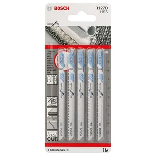 Lâmina Tico-Tico Bosch 75mm p/ Alumínio 8 Dentes 5 Peças Special for Alu T127D