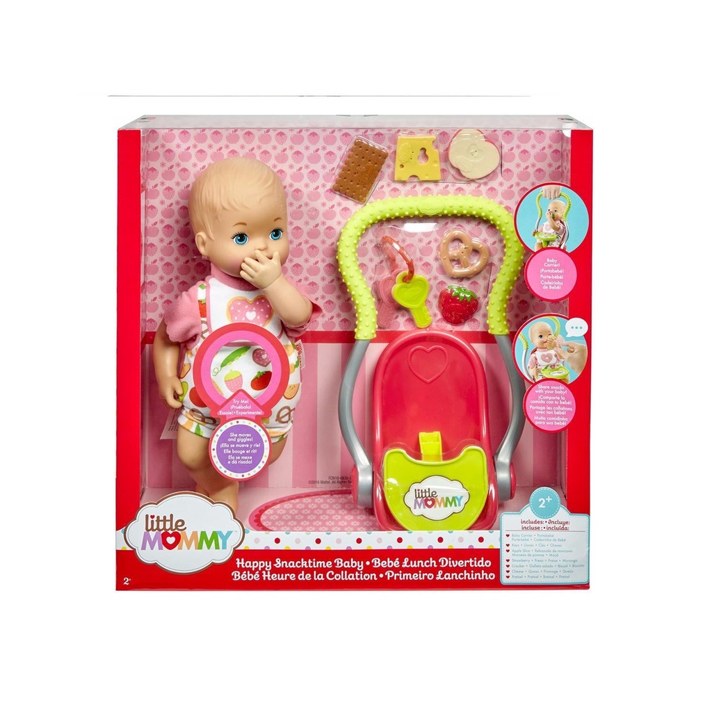 Boneca Bebê Menina Baby Little Mommy Recém Nascida - Roupa Rosa