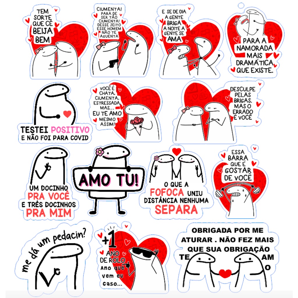 25 Tags Flork Meme Dia dos Namorados