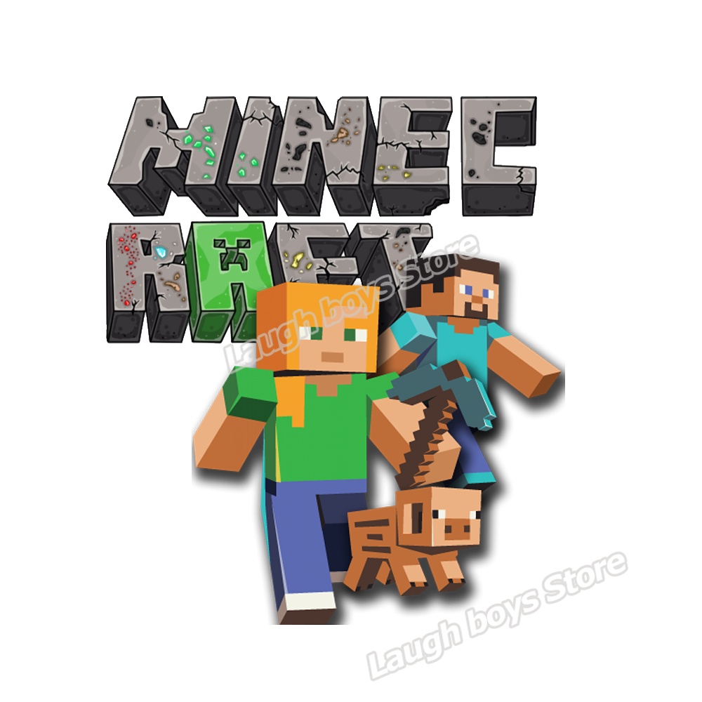 Minecraft Adesivo De Transferência De Calor De Desenhos Animados ...