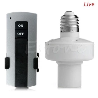 Live Hot E27 Controle Remoto Fio / Suporte Para Lâmpada / Interruptor Soquete