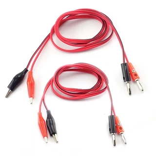 Garra Jacaré 2 Par 4 Milímetros Banana Plug Clipe Jacaré De Fio Conectores Para Multímetro