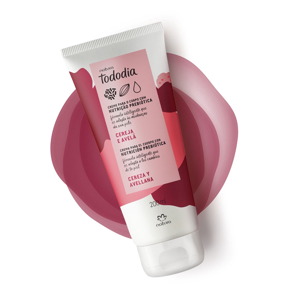 Creme Hidratante Para o Corpo Natura Tododia Cereja e Avelã 200ml ...