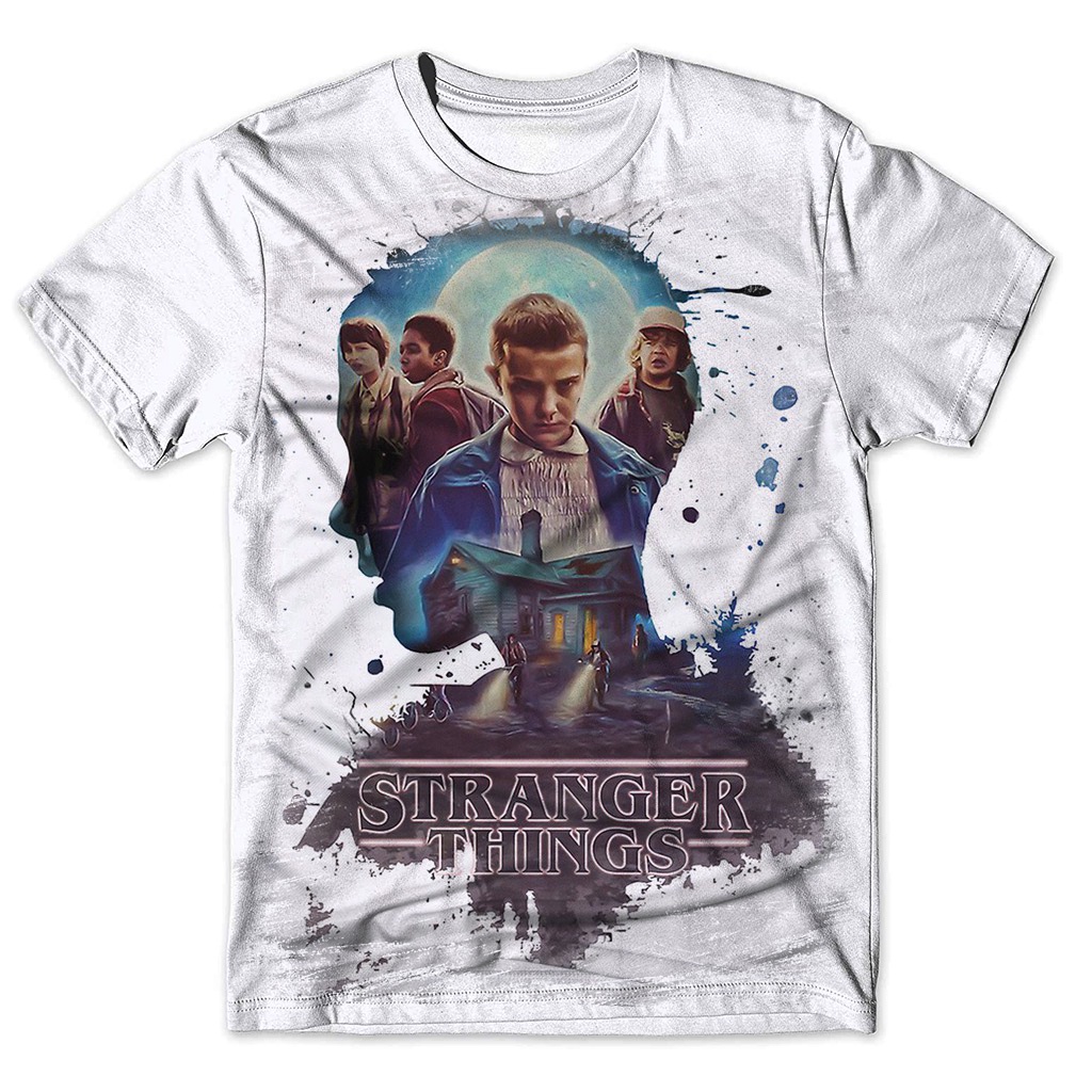 Camisa Camiseta Masculina Feminina Infantil Stranger Things Ref 021 ...