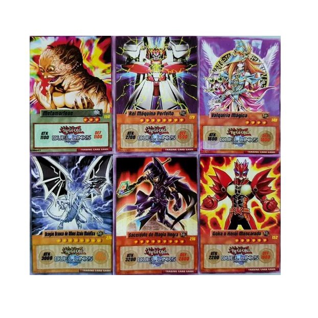 Kit 800 Cards Cartinhas Coleção Pokemon Yugioh Naruto Free Fire