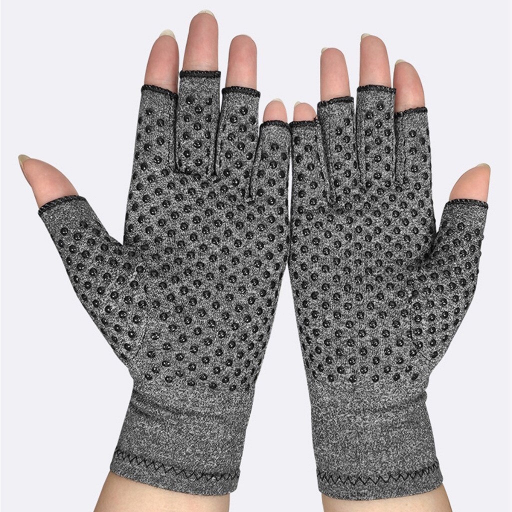 2 paia di guanti a compressione in rame per artrite, unisex, guanti
