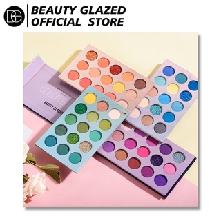 BEAUTY GLAZED Beleza Nova Paleta De Sombra De 60 Cores Maquiagem Olhos Brilhante Cosmética