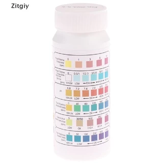 [ZYG] 6 Em 1 Tiras De Teste Multiuso De Cloro PH SPA Papel Testador De Água Para Piscina