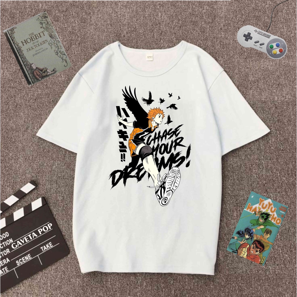 Camiseta Haikyuu Fly High Karasuno High Hinata Shoyo Anime Mangá | Shopee  Brasil