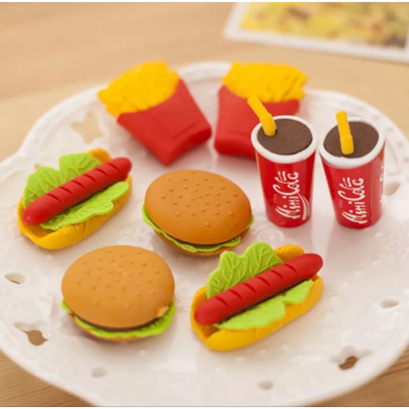 Kit Borracha Fast Food | Shopee Brasil