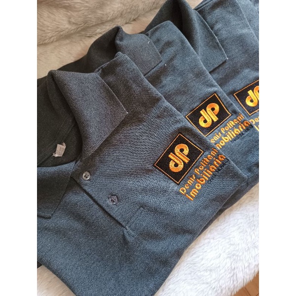 Camisa Polo Bordada frente e costa com sua LogoMarca