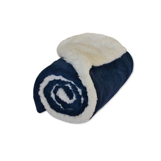 Coberdrom Bebê Dupla Face Macio Manta Soft E Sherpa - Azul Ma
