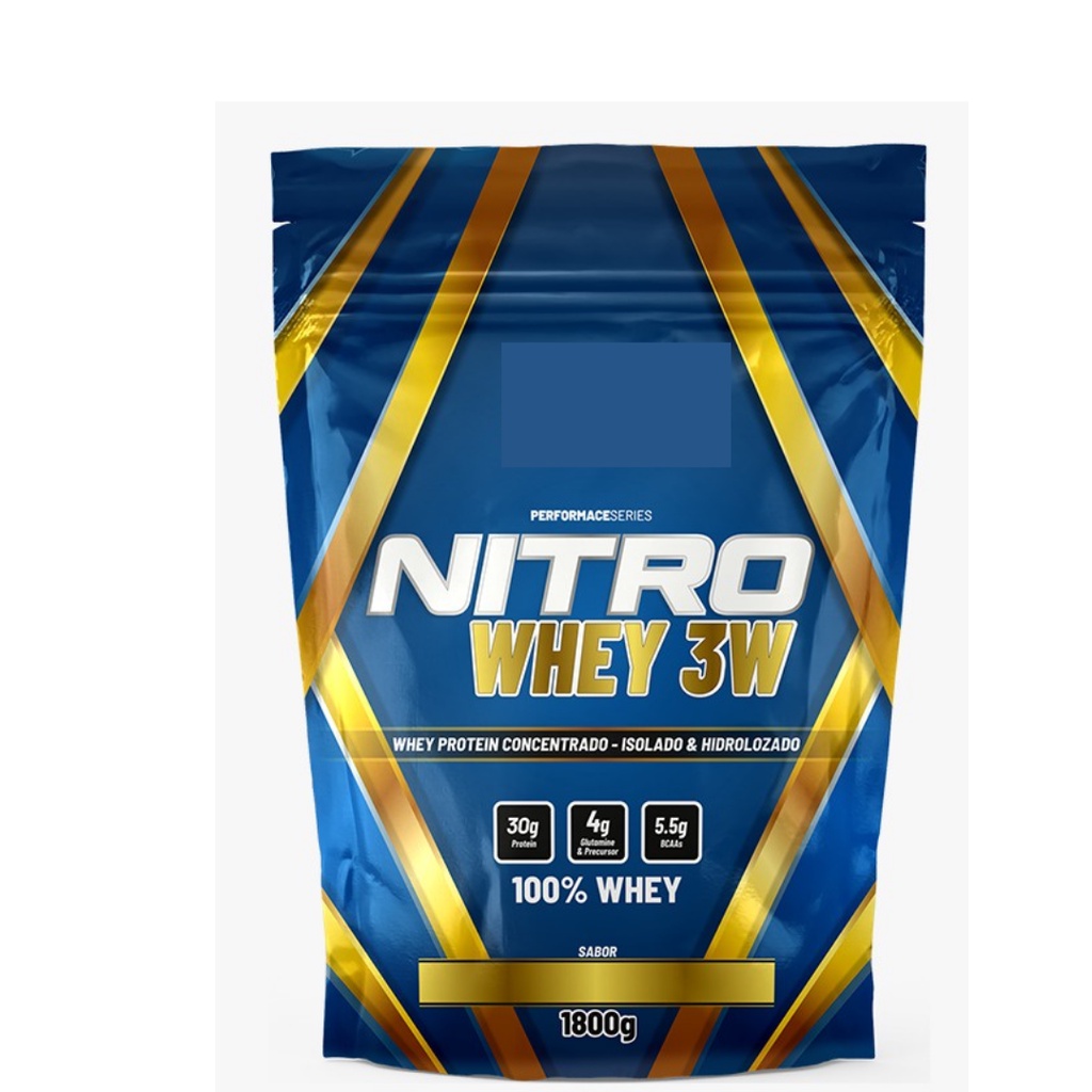 Whey 3W Nitro Isolado e Hidrolizado Refil 1,8 Kg