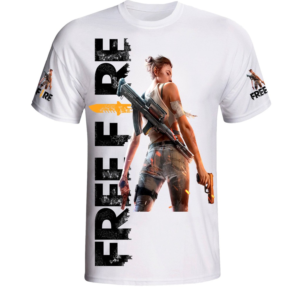 CAMISETA FREE FIRE - ESPAÇO PIENZO - CAMISETAS PERSONALIZADAS