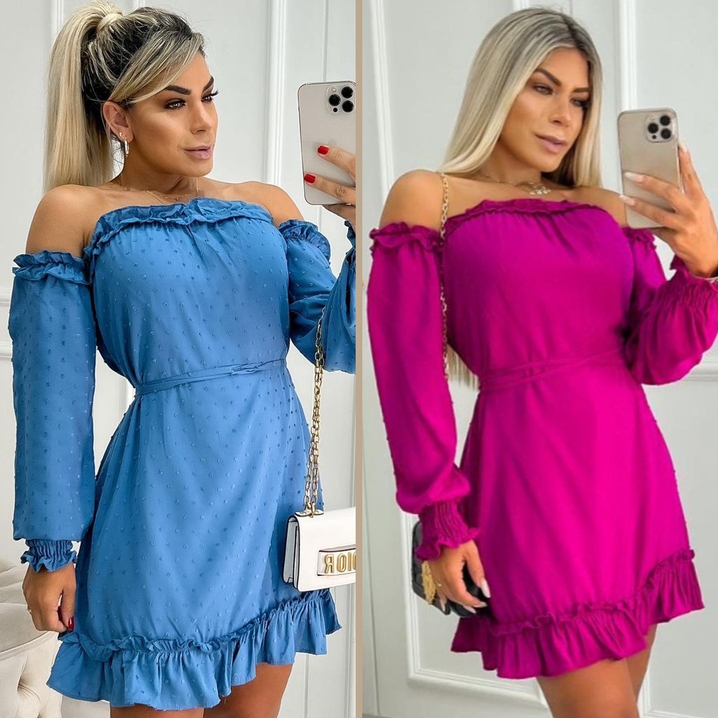 Vestido tomara que clearance caia com babado