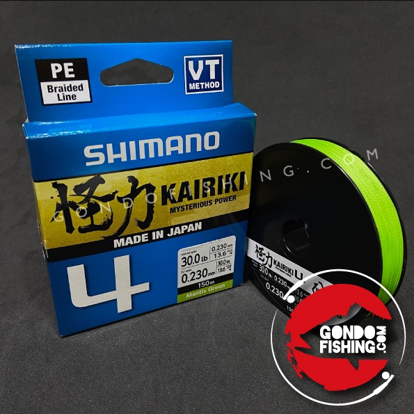 Bobinier Shimano Kairiki PE Line 300m 30lb, Multi Couleur, Neuf