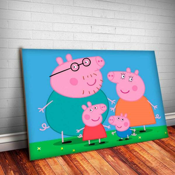 Quadro decorativo Desenho Peppa Pig Serie com o Melhor Preço é no Zoom