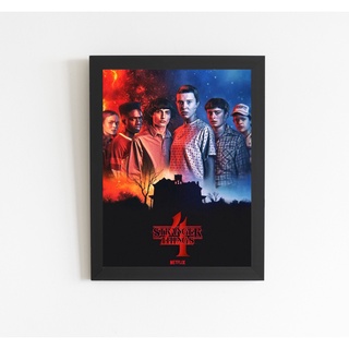 Quadro Poster C.moldura Serie Stranger Things Temporada 4