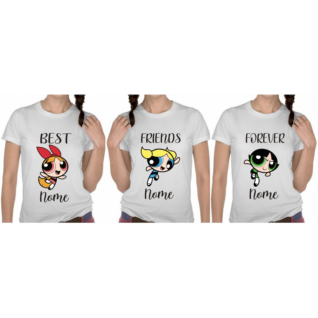 Kit Camisetas Amigas Best Friends Forever Shopee Brasil