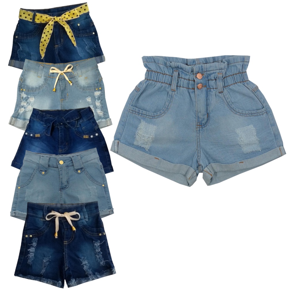 Short jeans tamanho store 12