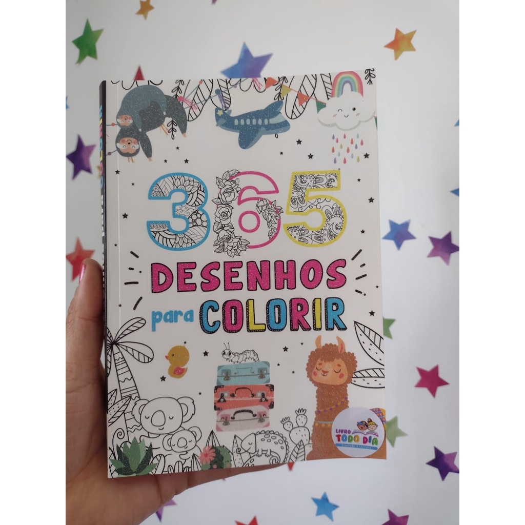 Livro De 365 Desenhos Para Colorir (Capa Amarela) Todo Livro – Ref.:1156551  - CasaDaArte