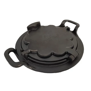 Forma Pra Fazer Waffle Alça Ferro Fundido Fogão a Lenha 24cm