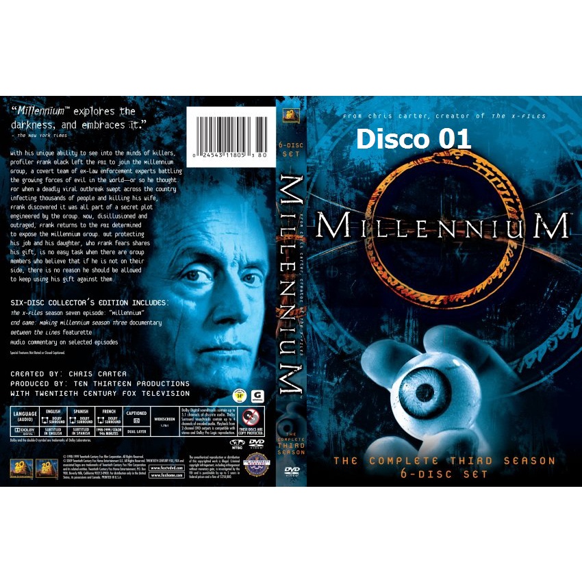 Dvd - Millenium - as 3 Temporadas - Dublado ou Legendado | Shopee