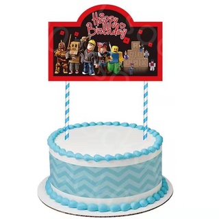 Festa Temática De Desenho Animado Infantil roblox Jogo Tema Precisa Decorar  banner De Aniversário Copos De Papel Decorações Descartáveis De Mesa Chapéu  Saquinho Saco Crianças