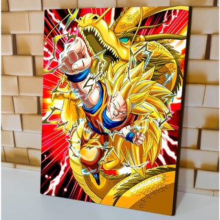 quadro decorativo desenho infantil Dragon ball z Goku