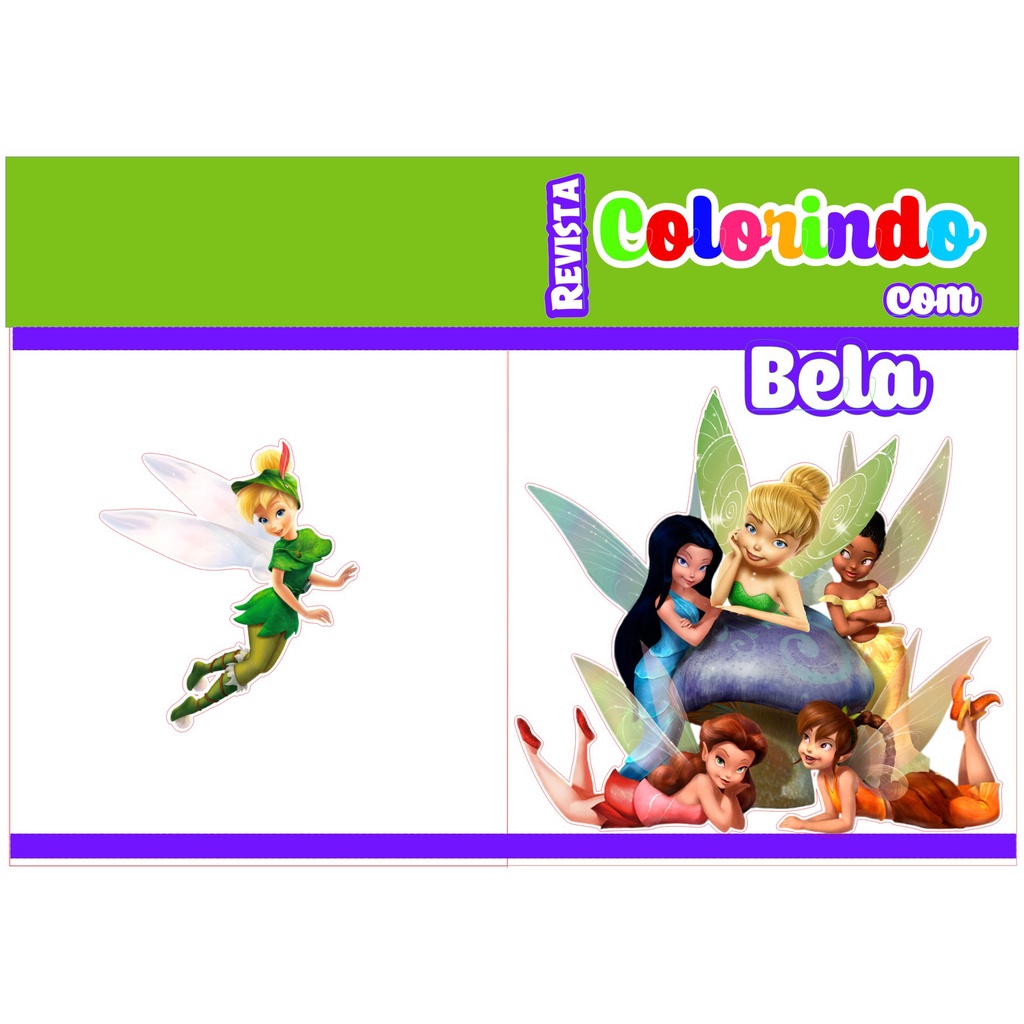 Desenhos para imprimir e pintar da Tinker Bell